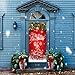 Christmas Door Cover - Cartoon Snow Decorations Curtain for Front Door, Suitable for Farmhouse Welcome, Party Supplies, Home Decor - 70.8x35.4 Inches