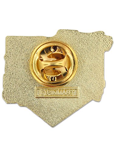 PinMart Patriotic Eagle Pin - Soaring American Eagle-Bronze, Gold or Nickel Plated Enamel Lapel Pin with Clutch Back for Coats, Suit Jackets, and Lanyards - Thumbnail 3