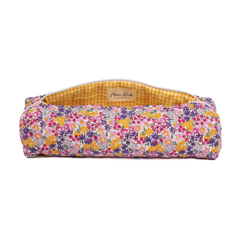 Moon Nude Quilted Hair Tool Travel Bag – Compatible with Dyson Airwrap, Styling Tools – Cute Portable Case for Hair Dryer, Curling Iron, Flat Iron,