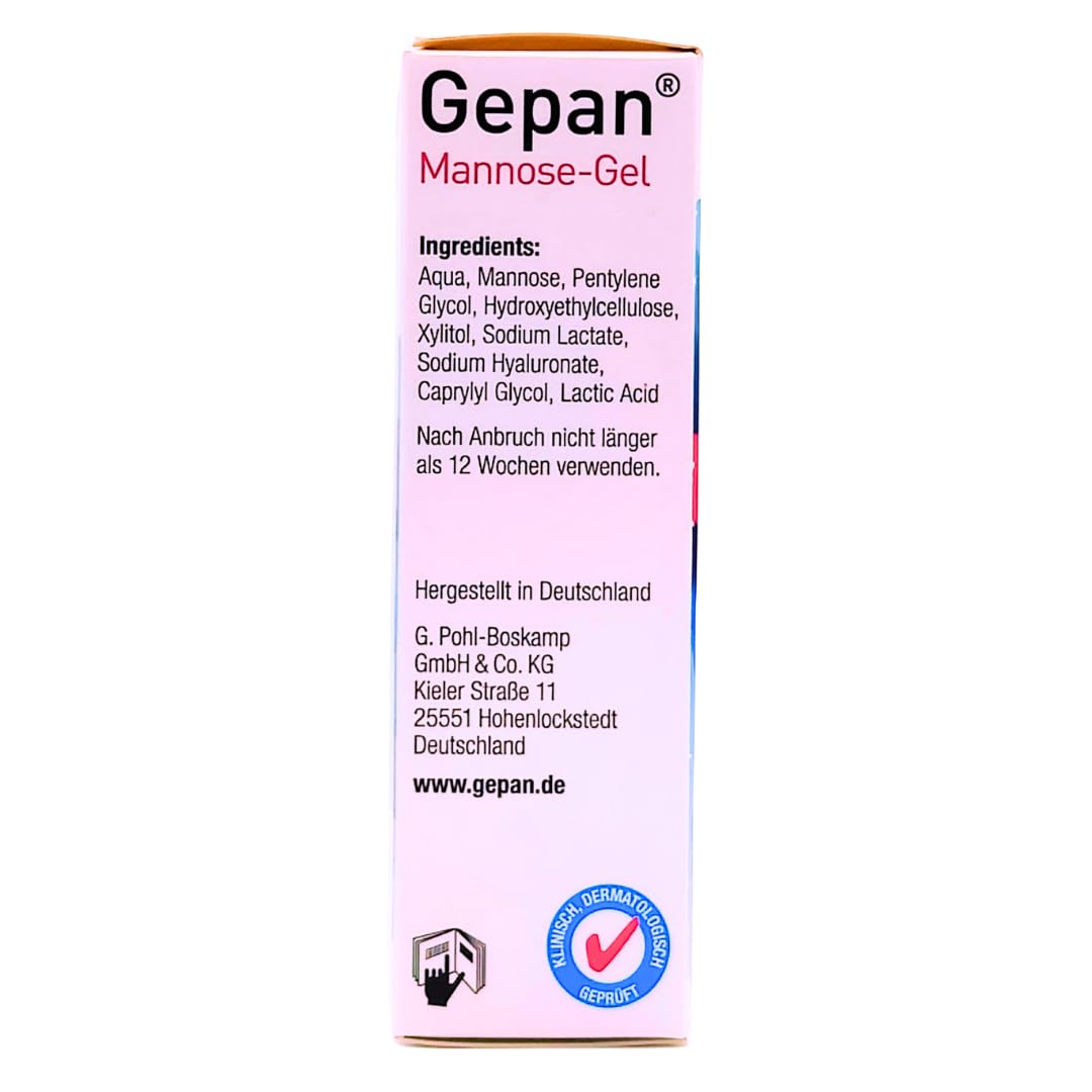 Gepan Mannose-Gel 3x 30 ml I Unterstützt die Haut im äußeren Intimbereich I Stärkung und Pflege der Schleimhaut I Keimprävention I Intimpflege I Feuchtigkeit I Spar-Set plus Pharma Perle give-away