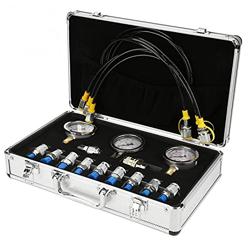 Professional Hydraulic Pressure Guage Excavator Hydraulic Pressure Test Kit with Testing Point Coupling and Gauge