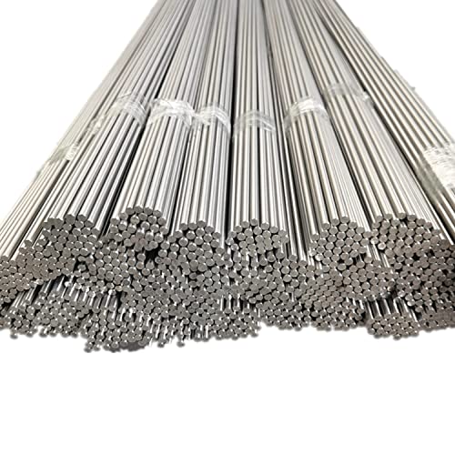 5Pcs Titanium Rod Dia 10Mm 0.394" Length 500Mm 19.685" Rison Titanium Gr5 Titanium Bar 6Al-4V Round Bar 10Mmx500Mm Titanium Round Rod #TOP1