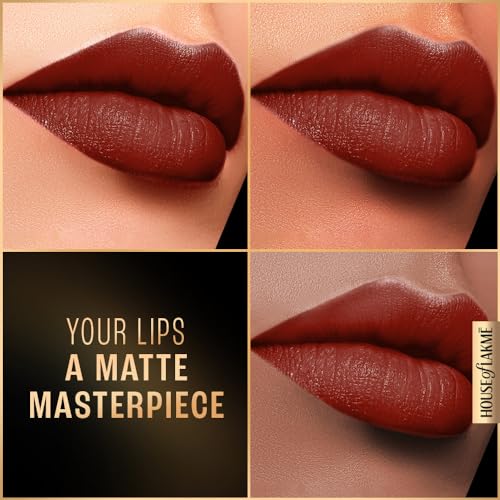 Image of LAKME LAKM Lakme Forever Matte Liquid Lip Colour, Long-Lasting Lipstick, Lightweight & Transferproof, Smudgeproof - Red Cherry, 5.6ml | 6Ml (Pack of 2)