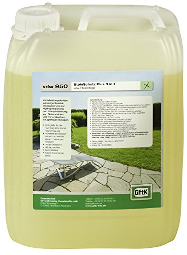 Steinschutz plus 3 in 1 vdw950 5 Liter Steinpflege Imprägnierung Hydrophobierung Oleophobierung Cover