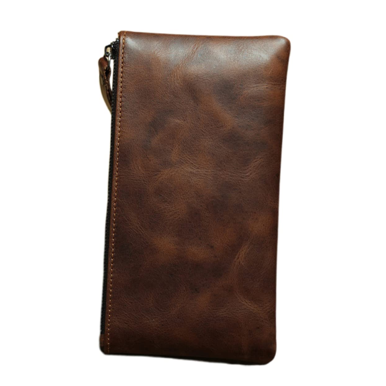 VALICLUD Retro Phone Bag for Men Long Multifunctional Zippered Purse Casual Wallet Ideal for Everyday Use and Travel