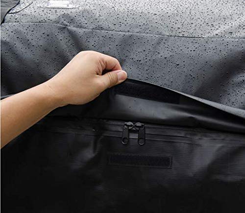 CARTOP Cargo Bag, Waterproof Cargo Bag Easy to Install Soft Rooftop Luggage Carriers Works with or Without Roof Rack (15 Cubic feet) (Black) - Thumbnail 6
