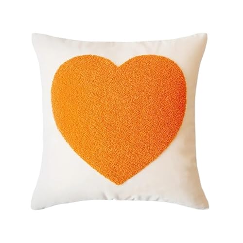 AOWEMBD 1pc Embroidered Pillowcase 45x45 Cushion Cover For Living Room Round Spot Sofa Cushions(Color A)