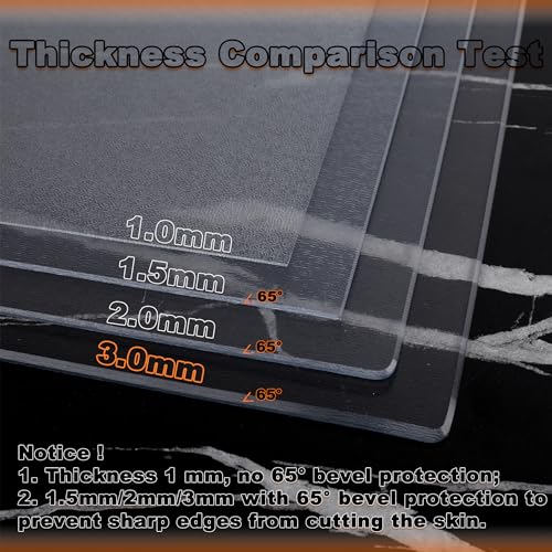 Nappe en PVC transparent de qualité alimentaire protection table 3mm - 2