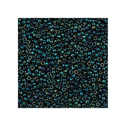 5 g TOHO Round Seed Beads Rocailles, Size 15/0, Higher Metallic June Bug (# 506), Japan, Glass — image 1