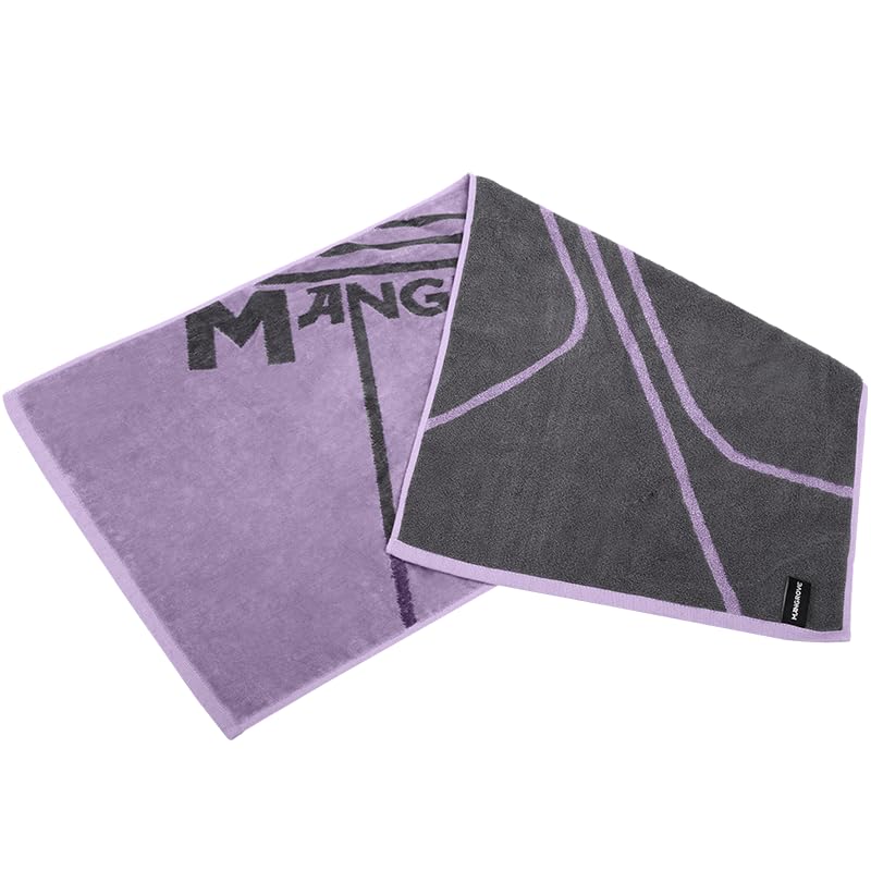 Hollow Cotton Sports Towel - Ultra Lightweight & Quick Dry, Perfect for Gym, Running, Travel & Beach, Swimming, Camping & Hiking (Purple)