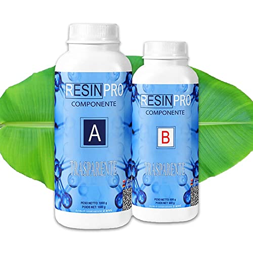Resin Pro Epoxy Resin, 1.76 L Crystal Clear Epoxy Resin And Hardener Kit for Craft Artwork, Jewellery Making, Table
