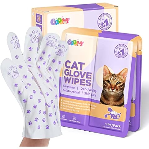 HICC GROOM! Haustier-Tücher für Katzen/Hunde, Juckreiz-Hautlinderung, Katzen-Akne-Kinn-Behandlung, entzündungshemmend und beruhigend, postoperative Wundpflege, 3 Stück Cover