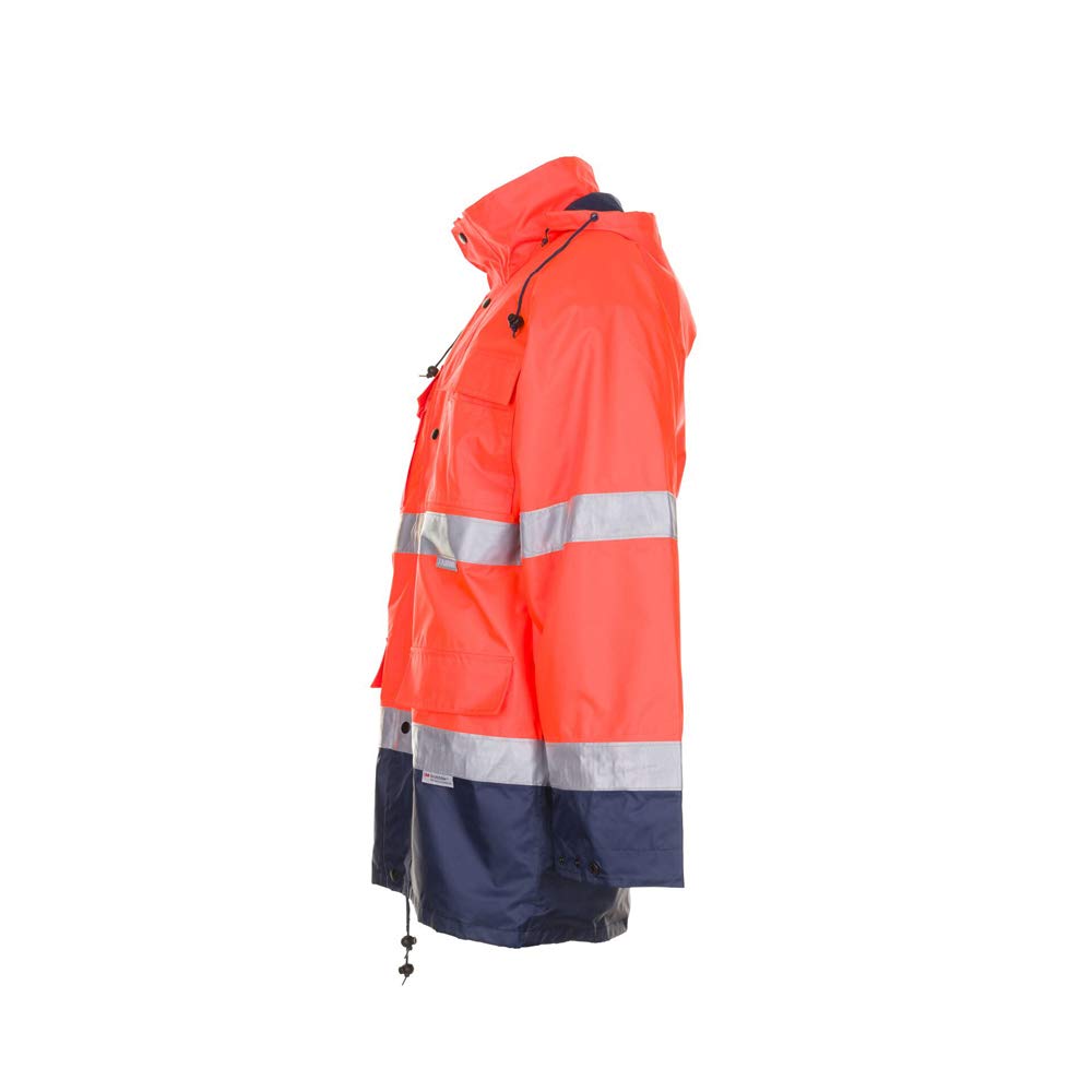 Planam 2056048 Warnschutz Parka, Orange/Marine, Größe M