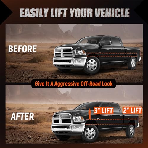 Image of 3 inch Front + 2 inch Rear Leveling Lift Kits for 2009-2018 Ram 1500 4WD