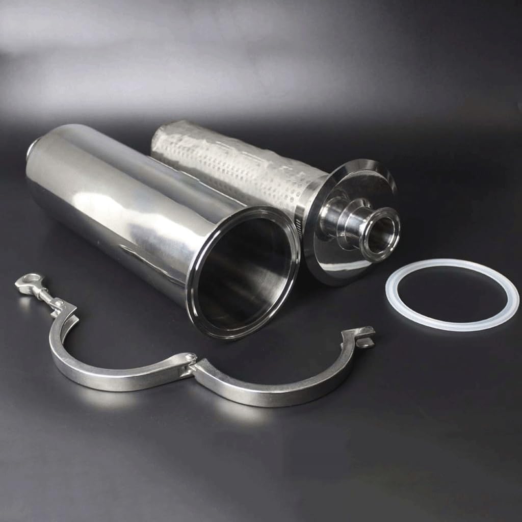 32 mm Rohraußendurchmesser K50,5 mm Tri-Clamp-Inline-Filtersieb SUS 304 Edelstahl, for Maschinenhersteller Tri-Clamp-Filterrohr(400 Mesh)