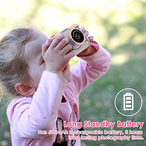 XDDIAS Kinder Kamera, DigitalKamera mit 32GB SD Karte und 2,4'' Bildschirm, Wiederaufladbar Spielzeug Digital Camcorder… – Bild 8