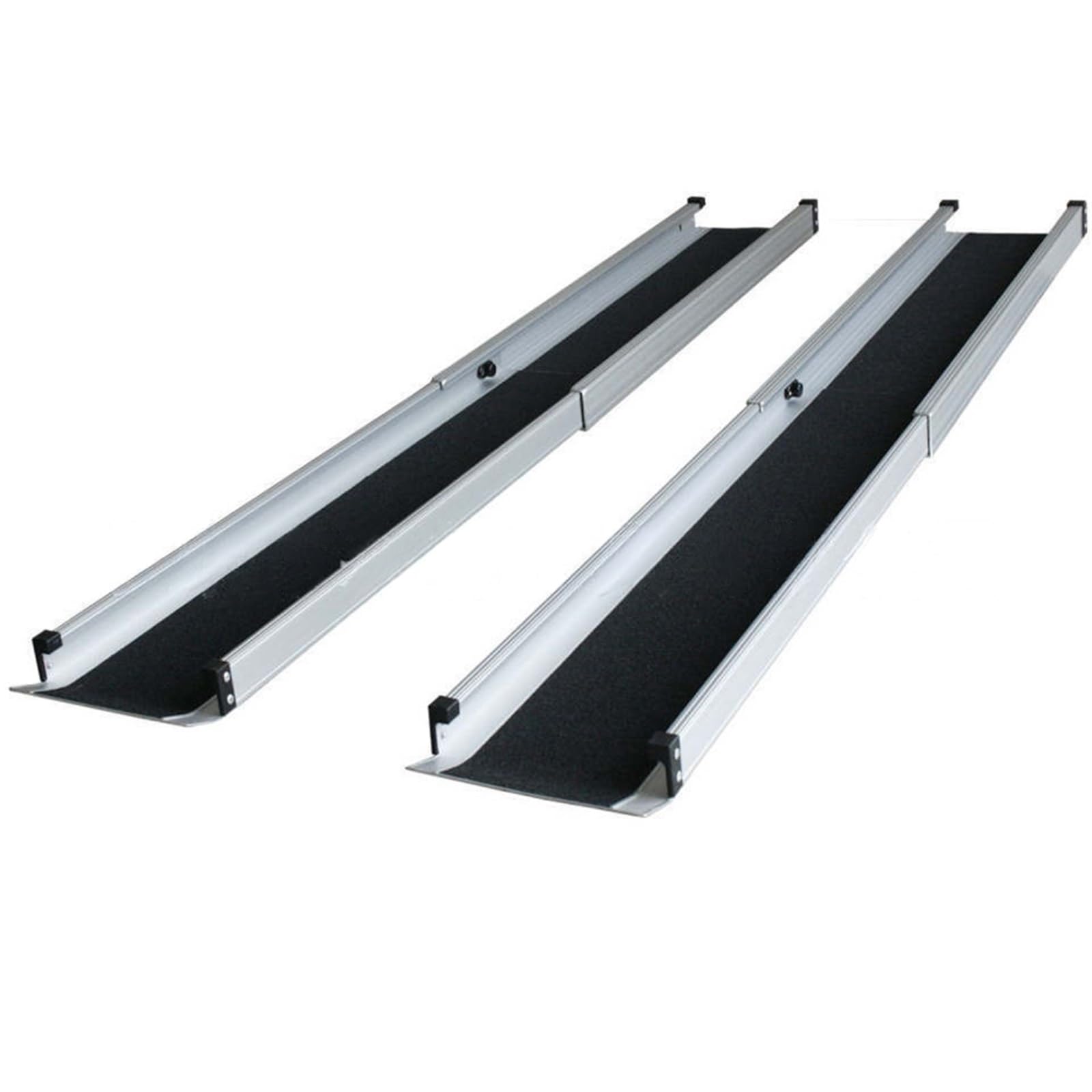 POGHDBXA Wheelchair Ramp, Aluminum Telescopic Wheelchair Ramps Two Sections, for Home Steps, Stairs, Entrance, Umbra(2ft)