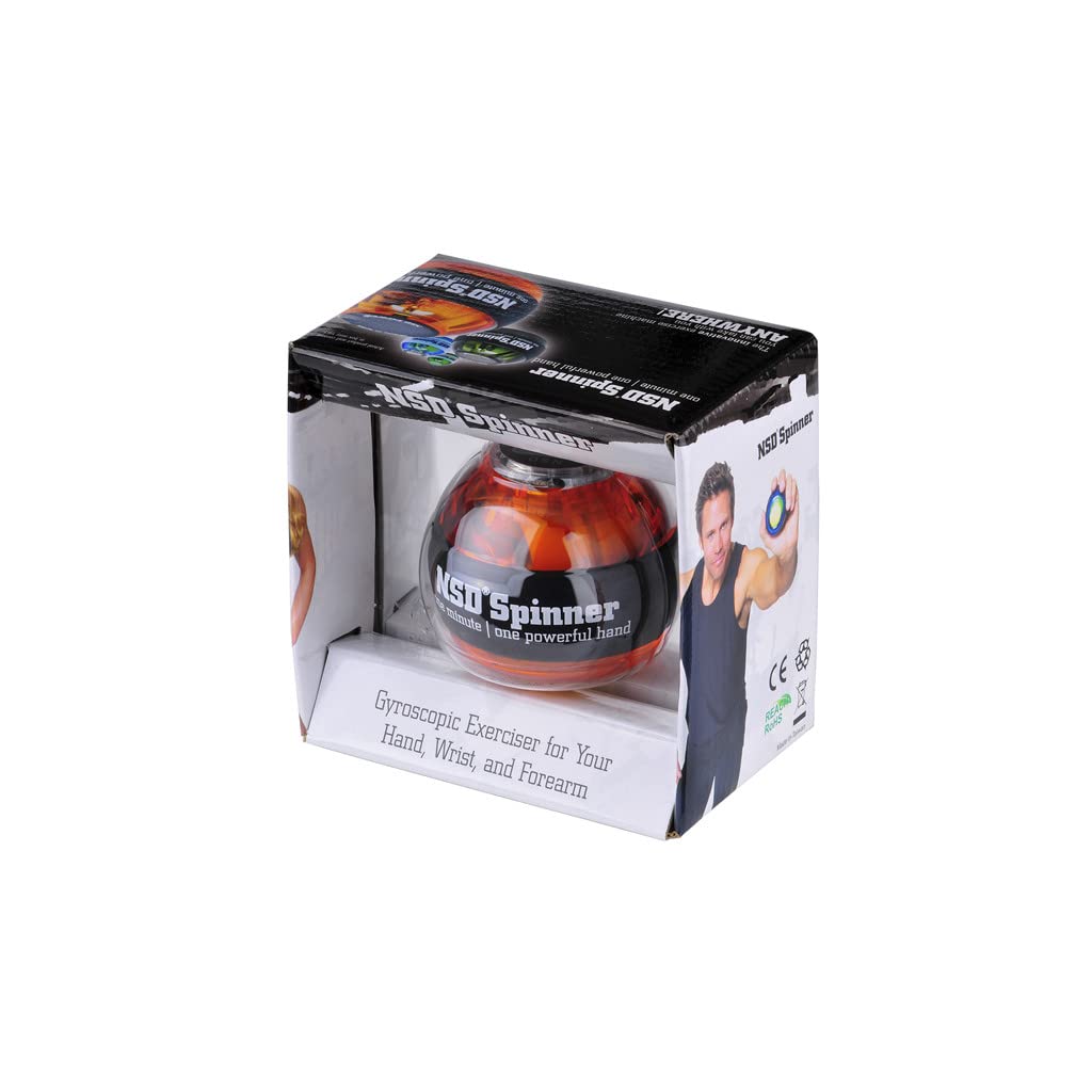 NSD Spinner Sound Pro - Professioneller Handtrainer mit Formel 1 Klangintensität und Leistungsmesser für Armstärke