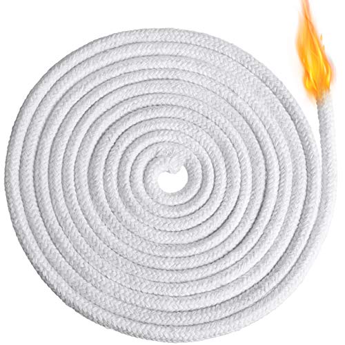 6,56 Pieds Mèche de Remplacement en Coton Mèche Tressée en Coton Mèche de Lampe à Huile Ronde Mèche de Bougie pour Lampes à Huile et Bougies, DIY Fabrication de Bougies à Main (6 mm/ 0,23 Pouce)