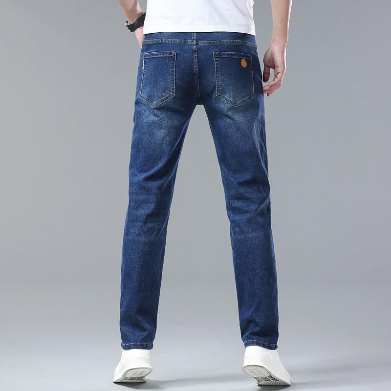 Jeans Slim Stretch Jeans Classic Jeans Plus Size Long Jeans(40)3