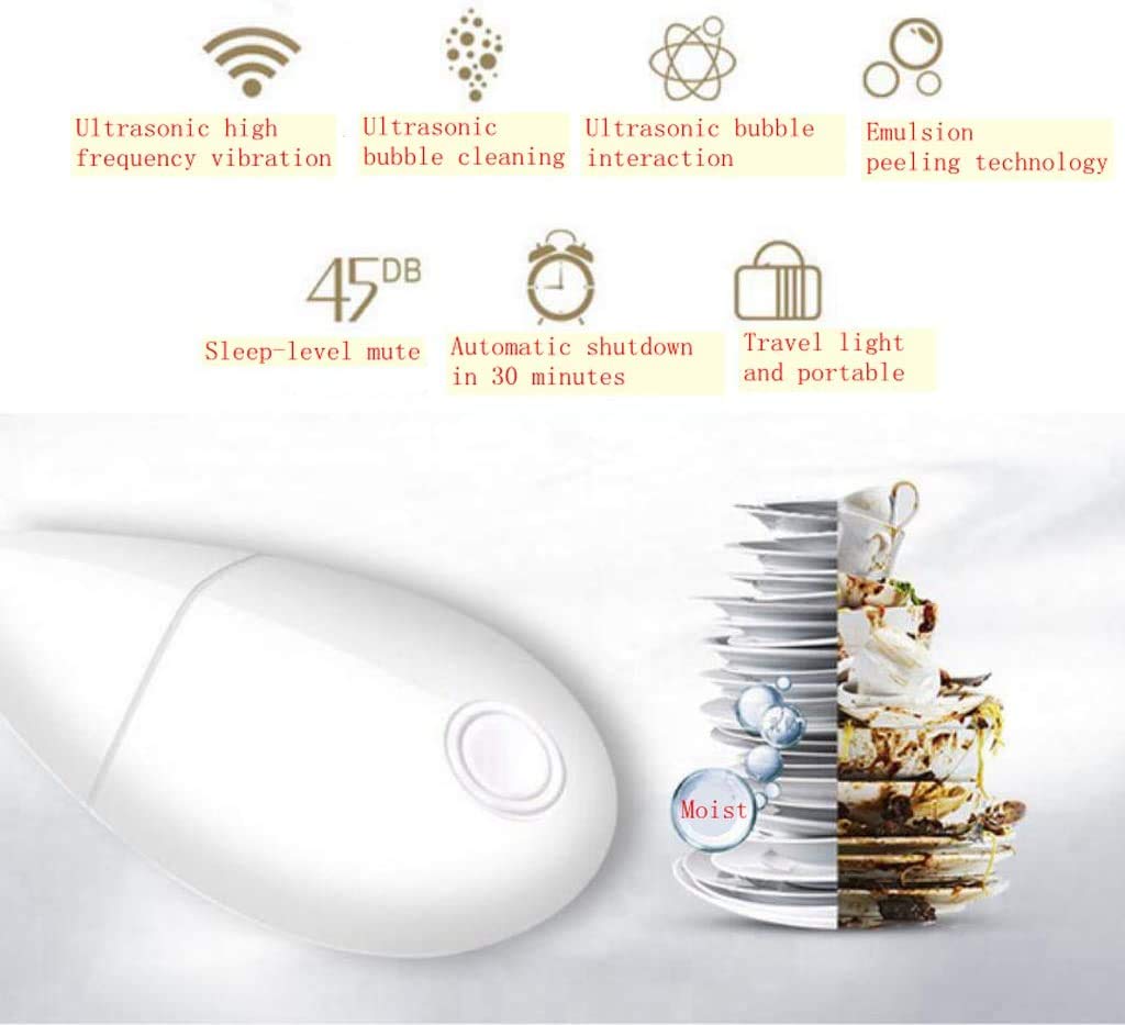 Mini lave-vaisselle à ultrasons portable pour comptoir (blanc)