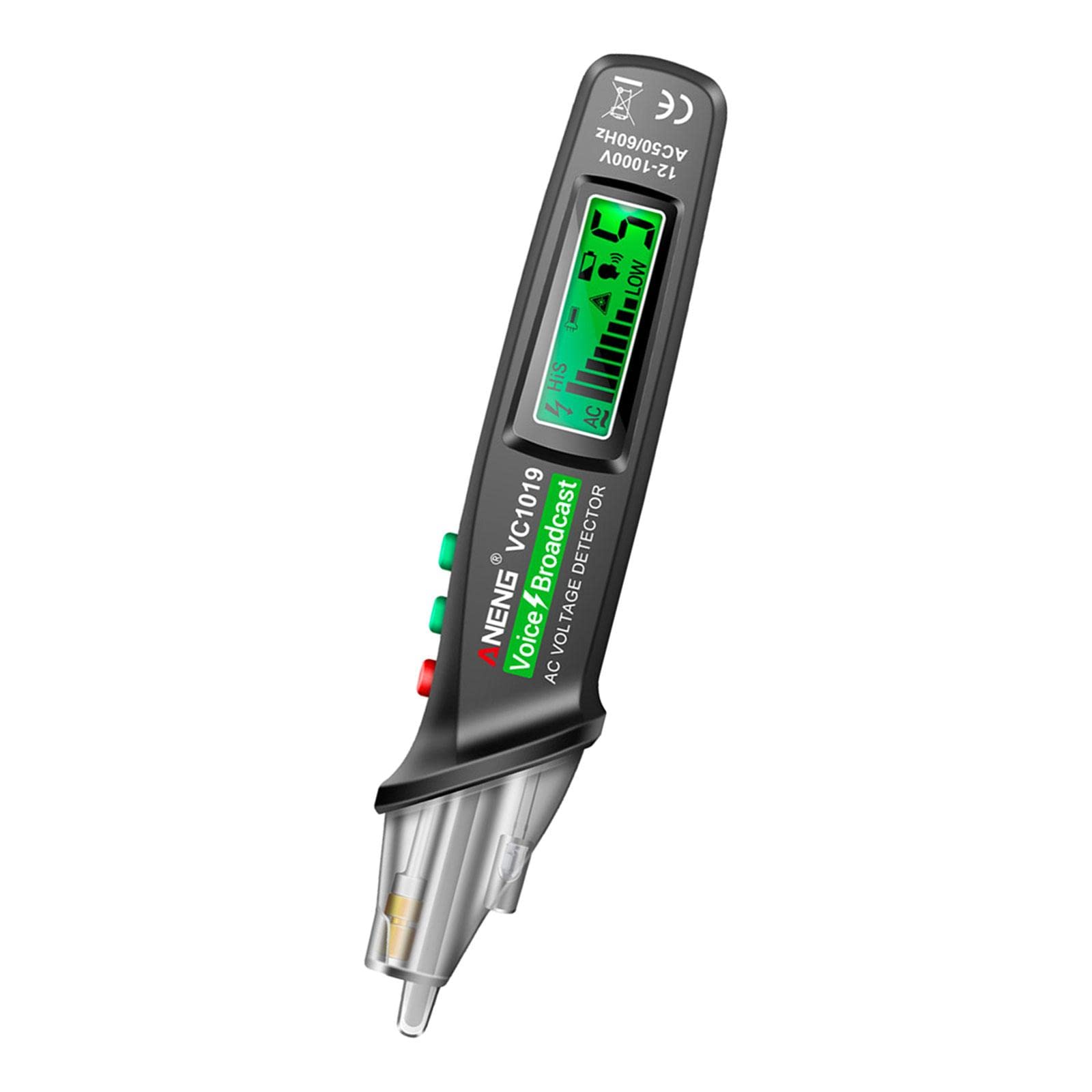 Tragbarer Spannungsprüfer Berührungsloser Elektrischer Prüfstift Induktionsfunktion Drahtbruchpunktentdecker Sondenstift für Elektrischen Spannungsprü
