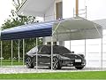 11x19FT Metal Carport? Outdoor Car Shelter Shade with Heavier Metal Frame, Galvanized Metal Roof for Car and Boats,Party