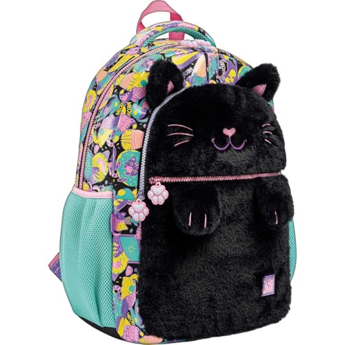 Tilibra - Mochila de Costas Teen Purrfect Cats Preto