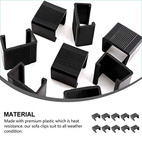 TOPBATHY 10Pcs Grampos Clipes Clipes de Sofá Móveis de Vime Do Pátio Mobília Ao Ar Livre Mobiliário