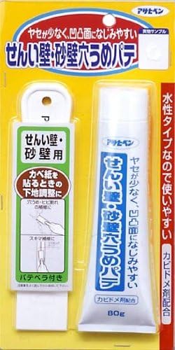 Amazon アサヒペン せんい壁砂壁穴うめパテ 80g 735 壁紙用のり Amazon アサヒペン せんい壁砂壁穴うめパテ 80g 735 壁紙用のり