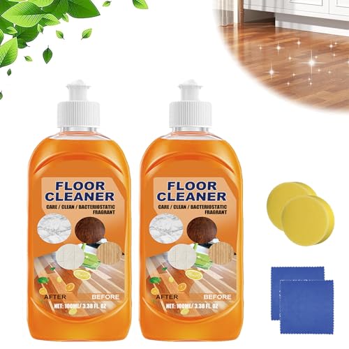 ZANWANXIN Life Sunny Floor Cleaner, Powerful Decontamination Floor Cleaner, Wood Floor Cleaner and Polish, Multipurpose Floor Cleaner for Wood, Lifesunny Floor Cleaner (2Pcs)