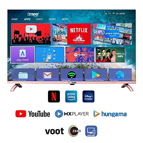 Image of imee 108cm (43 inch) Elite Pro Series Smart Android HD LED TV with SRS Surround Sound - BEE 4 Star Rated Energy Efficient (Black Colour)