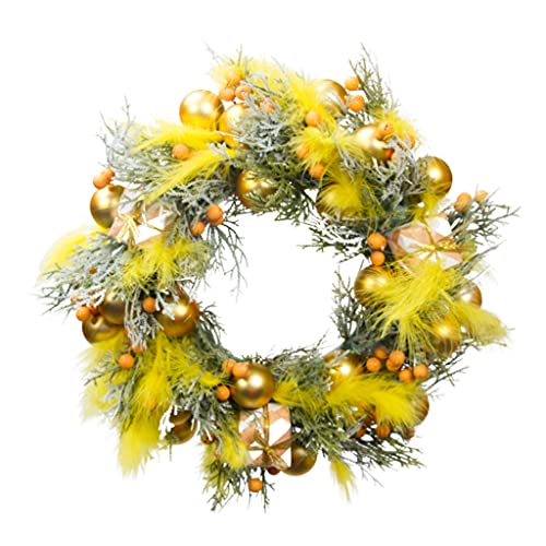 Couronne de Noël pour porte d'entrée floquée afin d'illuminer vos soirées d'hiver