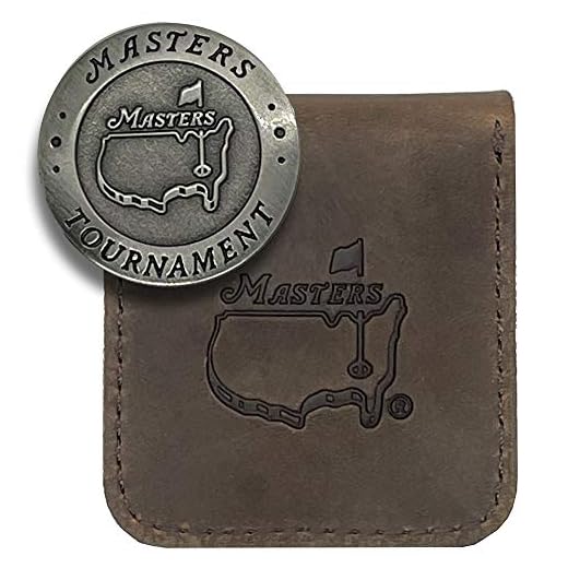 Authentic Masters Masters Ball Marker with Leather Pouch