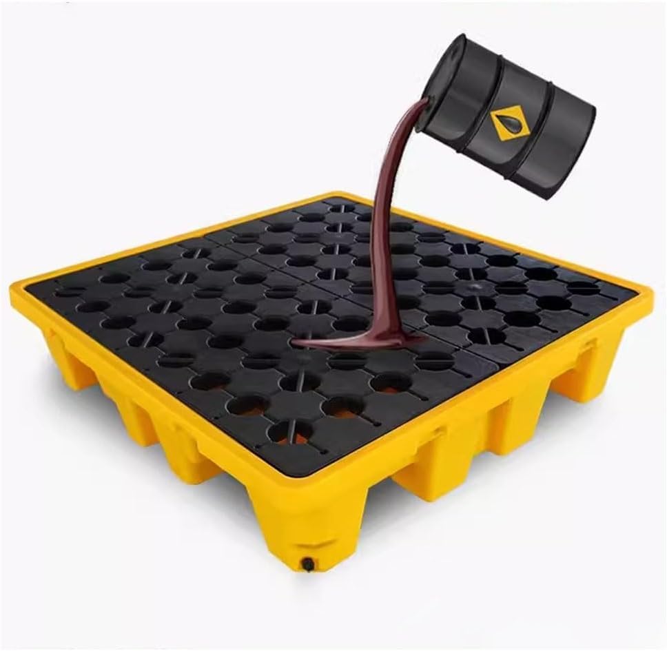 Palette de vidange empilable pour un confinement efficace et robuste des fuites