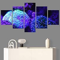 SIGNWIN 5 Panel Canvas Wall Art Deep Under for Home Decorations Ready to Hang - 60