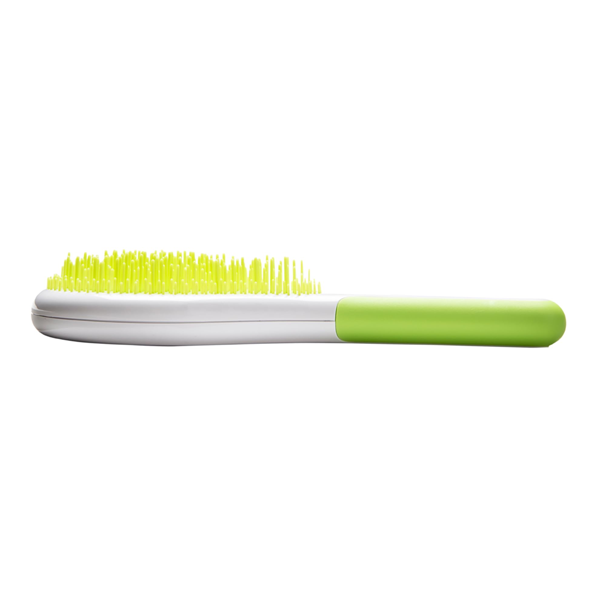 Michel Mercier Districante per Capelli Bagnati e Asciutti - Manico Antiscivolo per Capelli Sani e Brillanti - Capelli Regolari - Verde-Bianco - 1 pc