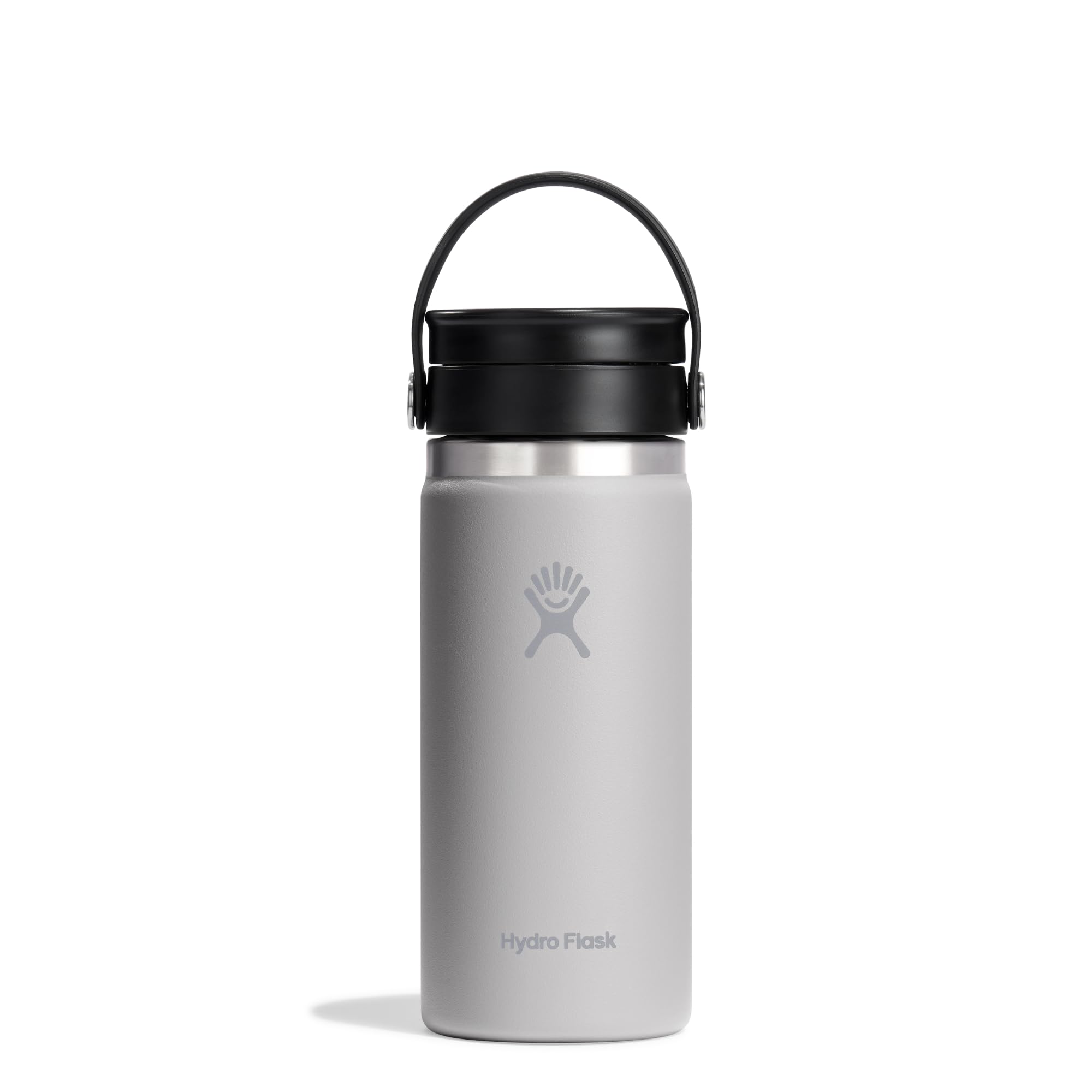 HYDRO FLASK - Coffee Flask 473 ml (16 oz) - Vacuum Insulated Stainless Steel Travel Mug with Leak Proof Flex Sip Lid - Wide Mouth - Birch