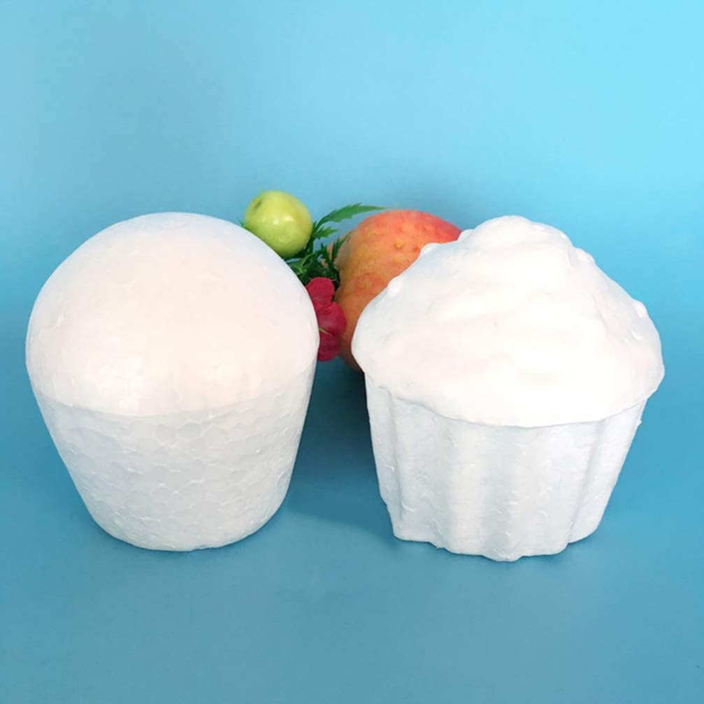 Loisirs Creatifs Mousse 5 Cm Mousse Cupcake Bricolage A La Main Peinture Dessin Polystyrene Mousse Gateau Modele Photo Prop Vitrine Fenetre Affichage Ornement Pour La Maison Boutique Aboofan 10 Pcs 7 Couture