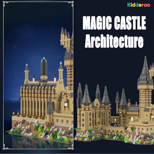 Image of Architecture Magic Castle Micro Building Blocks Set 5400 PCS, 27 cm High Fantasy Castle Model Kit for Kids & Adults, Mini 4x5 mm Bricks, DIY Display Toy Gift | 1 Year Manufacturing Warranty