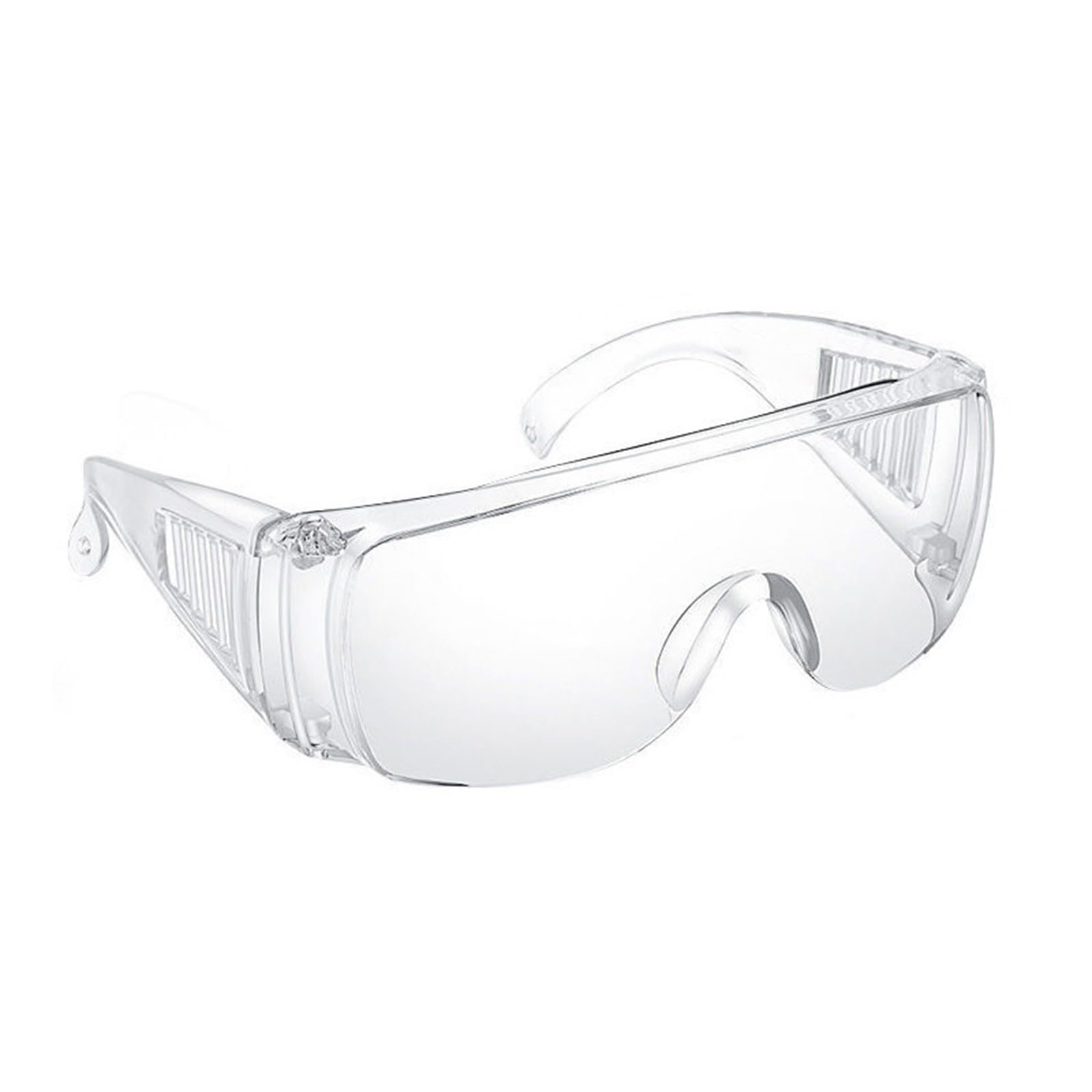 Clear Safety Goggles Protective Glasses Anti-Fog Anti-Scratch Wrap-Around Eye Protection Goggles Side Shields for Work DIY