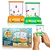 YoYa Toys Aqua Rings Handheld Water Game – Set of 2 – Water Ring Toss and Basketball Hoop Toy – Gift for Ages 3 4 5 6 7 8 9 – Nostalgic 80’s 90’s Retro Mini Games – Fun Car Road Trip Travel Activities