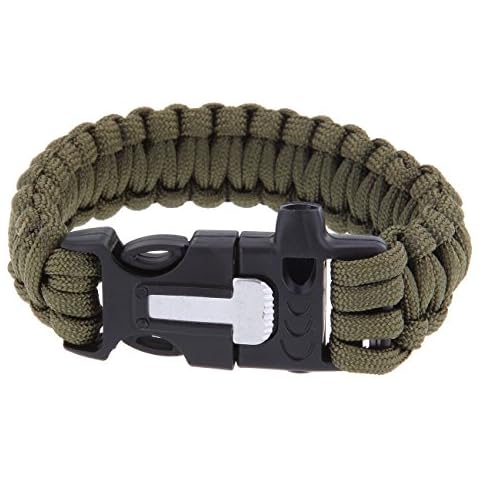 Multifunktions im freien überleben Paracord Armband w Cover
