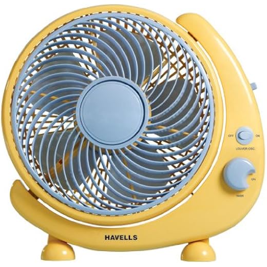 Havells Cresent 250mm Personal Fan Yellow
