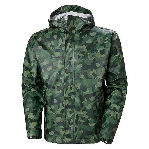 Image of Helly-Hansen mens Moss Hooded Waterproof Windproof Raincoat Jacket