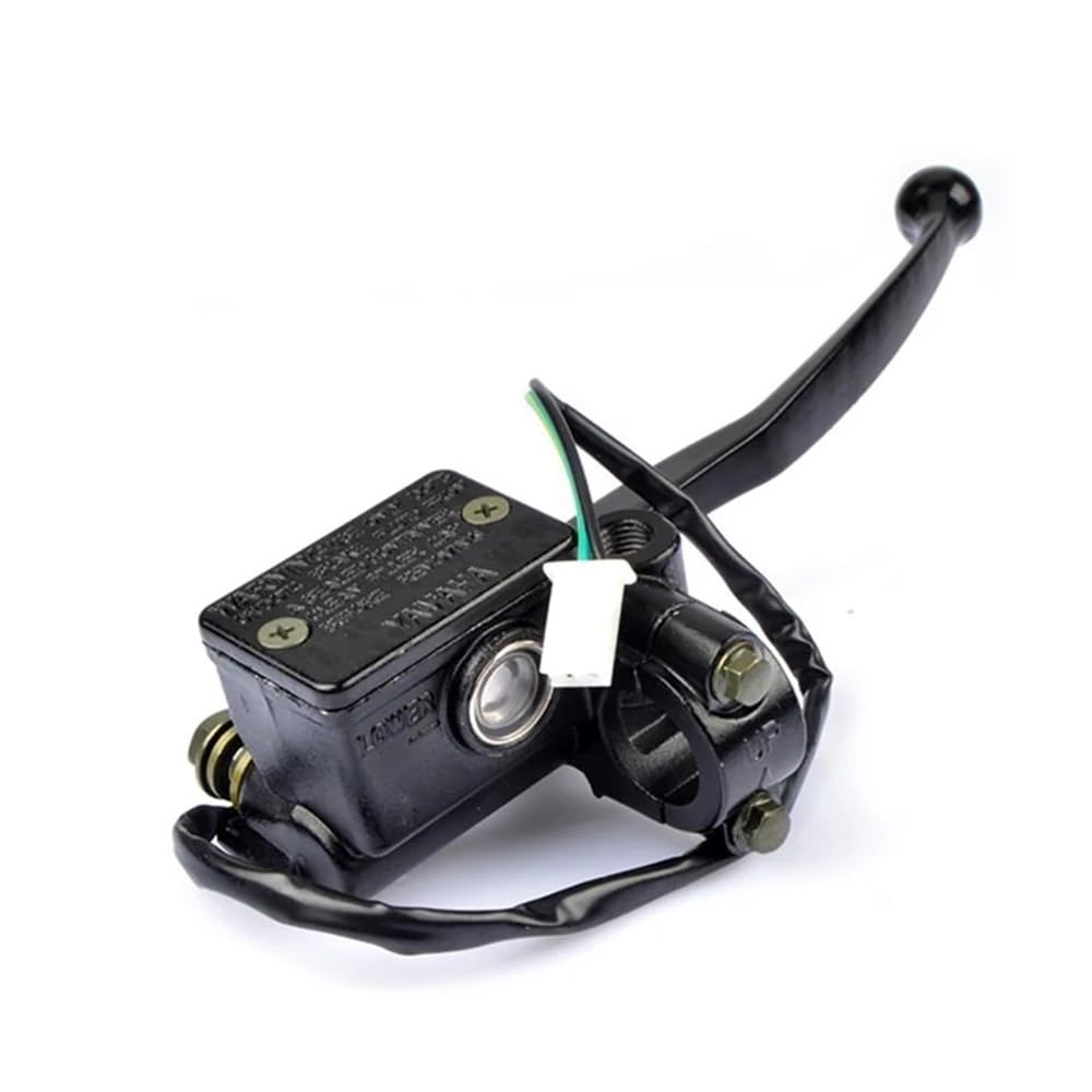 Vghkdfcfh Black Right Motorcycle Clutch Lever Motorcycle Handle Brake Fluid Caliper Master For Ya&Maha 125Cc Ybr 125 Front Hydraulic Pump Cylinder Assy(Black Right)