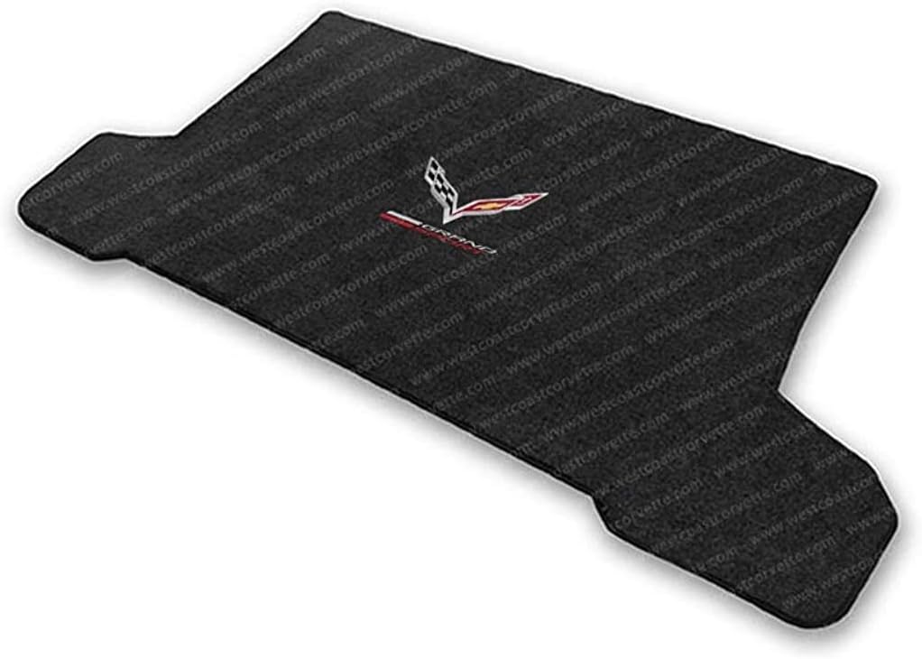 Grand Sport w/Crossed Flags Cargo Mats - Lloyds Mats: C7 Grand Sport - Jet Black (Coupe) for 2014-2019 Corvette