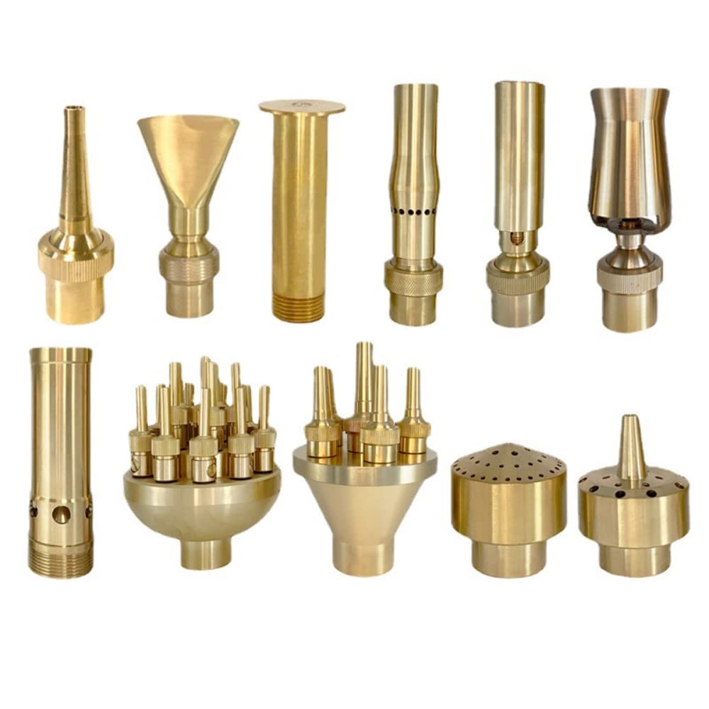 Set Completo di Accessori per ugelli per Fontana in Ottone, (Double Glory 1")