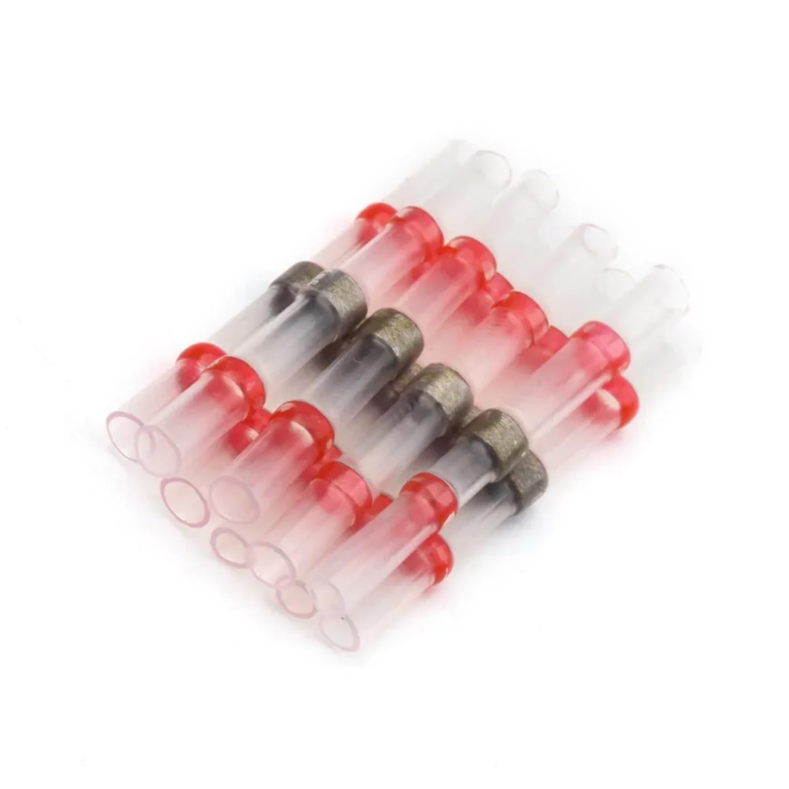 schrumpfverbinder 100/500/1000 STÜCKE Lötdichtungshülse Splice Terminals Kupfer Schrumpfschlauch Elektrische Draht Stoßverbinder Rot(600PCS)