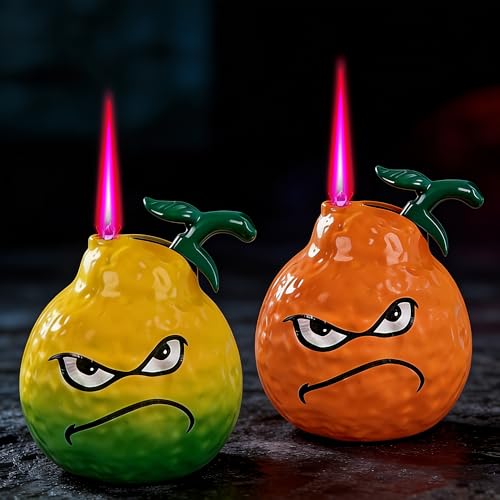 2 Encendedores Cool Jet Torch en Forma de Fruta con Llama Rosa miniatura 1